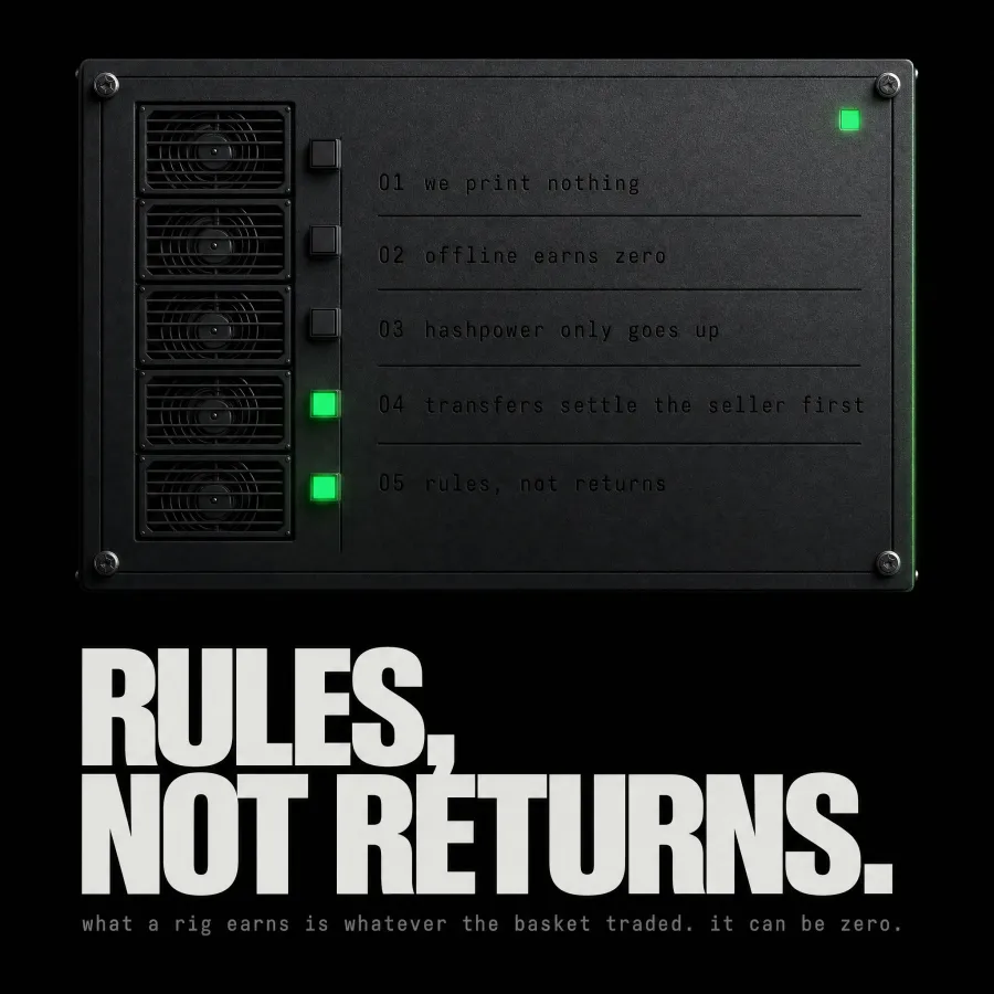 Poster: Rules, not returns